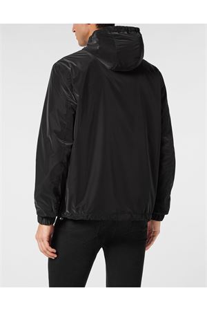 Black Nylon Windbreaker PHILIPP PLEIN | FADCMRB2501PNY002N02